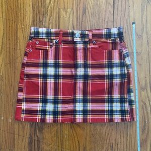 American Eagle Outfitters | AE | Plaid Corduroy mini Skirt